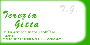 terezia gitta business card